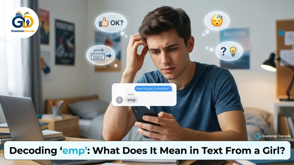 emp meaning in text from a girl