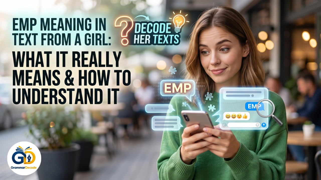 emp meaning in text from a girl