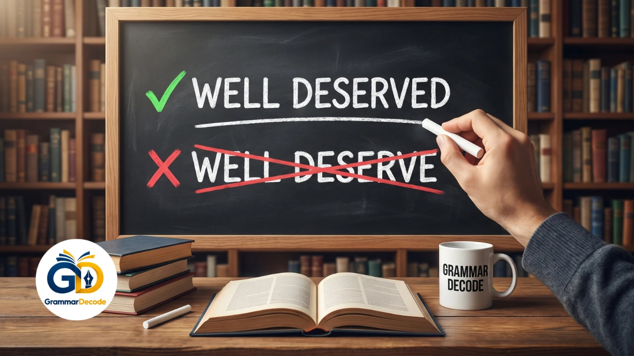 well deserve or well deserved