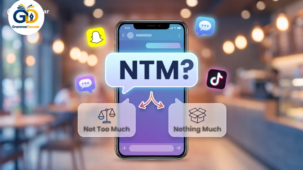 what does ntm mean in text