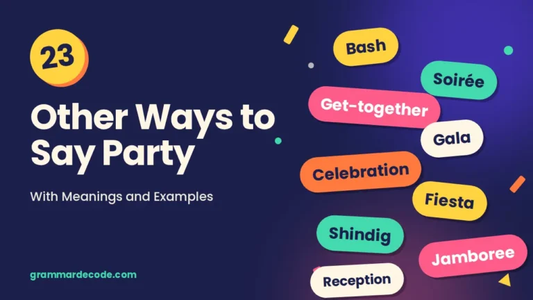 another word for party