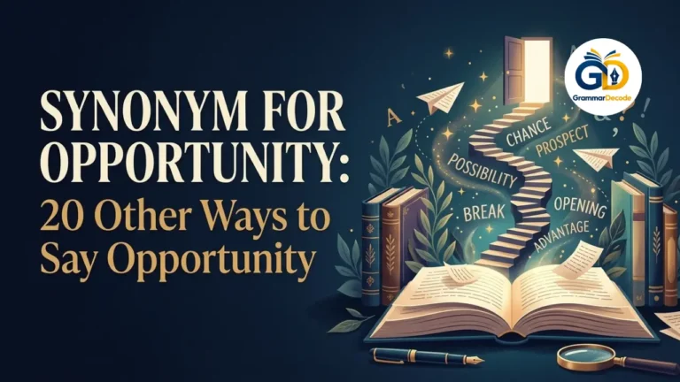 synonym for opportunity